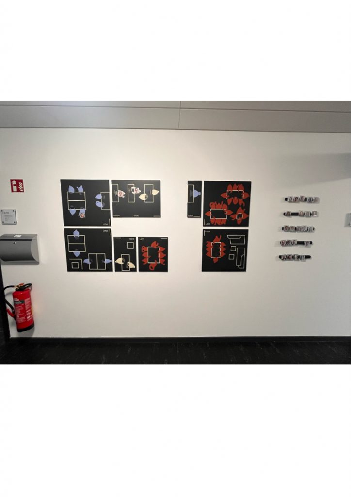 die fertigen Magnetwände